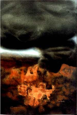 Black Cloud 35x55 Wcolour on Paper
